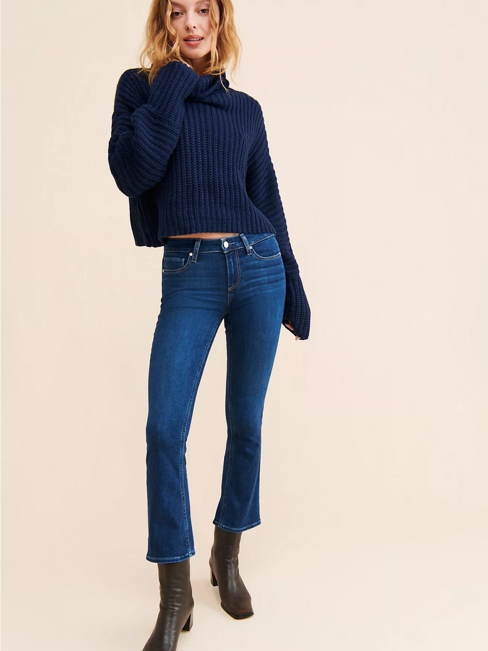 PAIGE Shelby Crop Flare Jeans Size 27